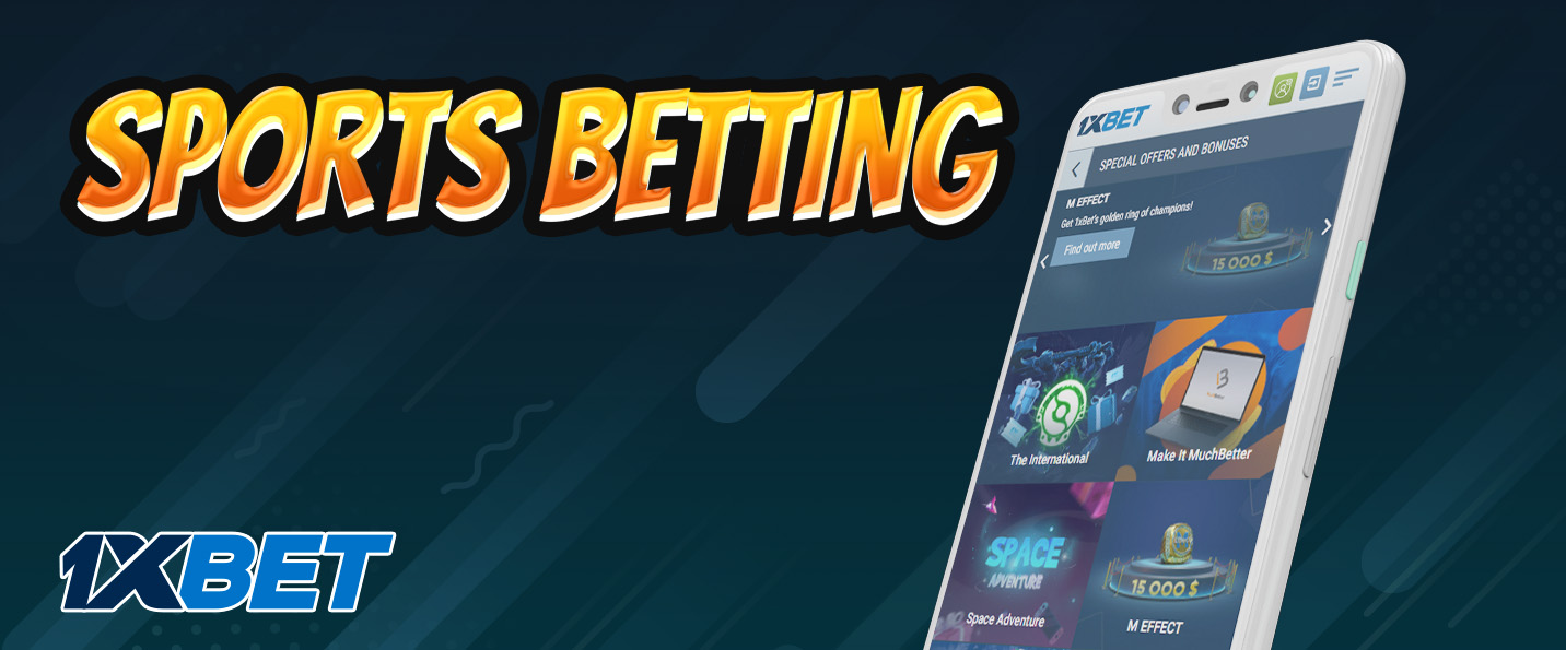 1xbet sports betting features at the mobile app.